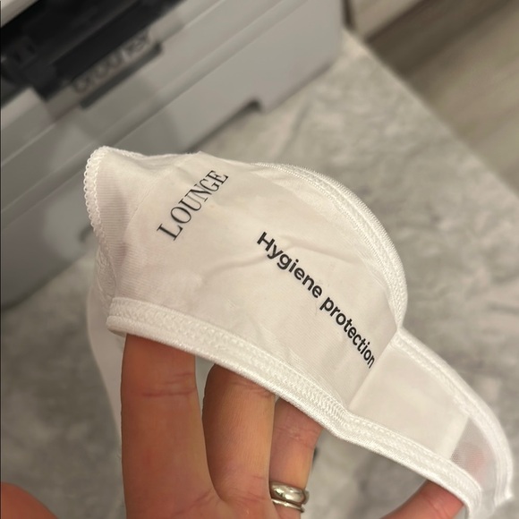 NWT LOUNGE White Lace Thong - Small - Picture 6 of 7